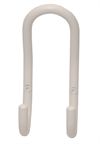 Home>it® hattekrog dobbelt Ø10 mm x 6 x 6 x 14 cm  Hvid.