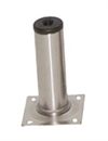 Home>it® rund bordben Ø30 mm x 10 cm - børstet stål