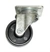 Møbelhjul med plade sort - 40 mm.
