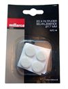 Filtpuder selvklæbende Ø17 mm. - hvid 20 stk.